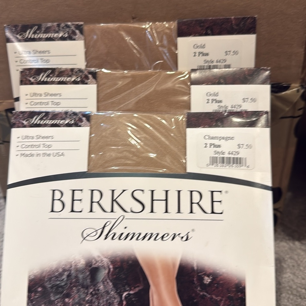 Berkshire Shimmers Ultra Sheers NWT 2  Gold and 1 Champagne: 2 plus $15 all 3